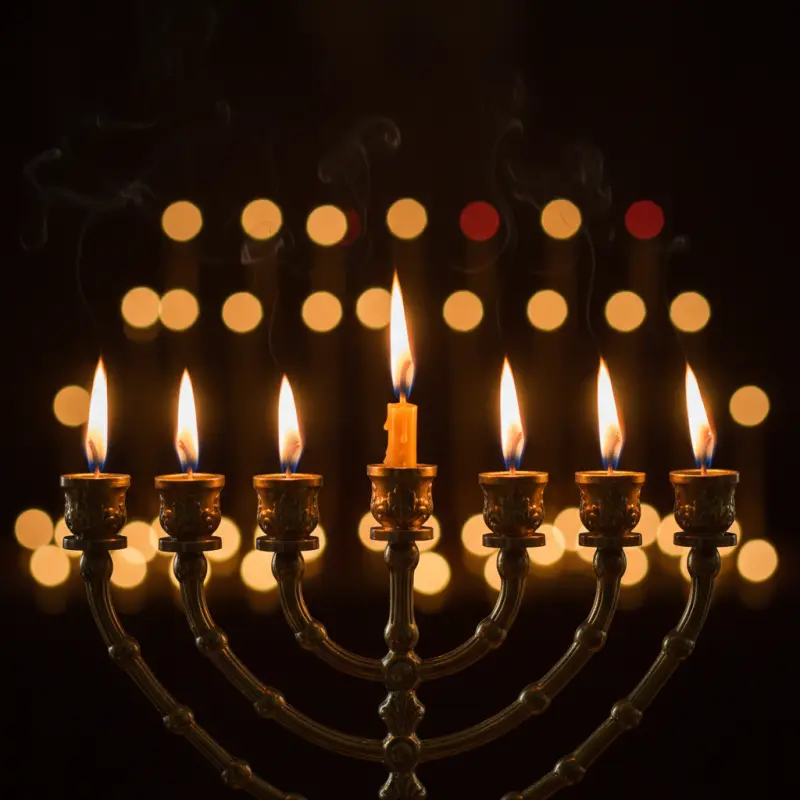 Menorá e velas — festas judaicas e significado cristão